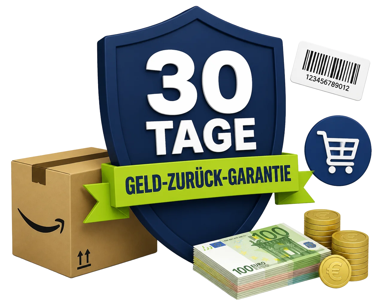 30 Tage Geld-zurück-Garantie Schild